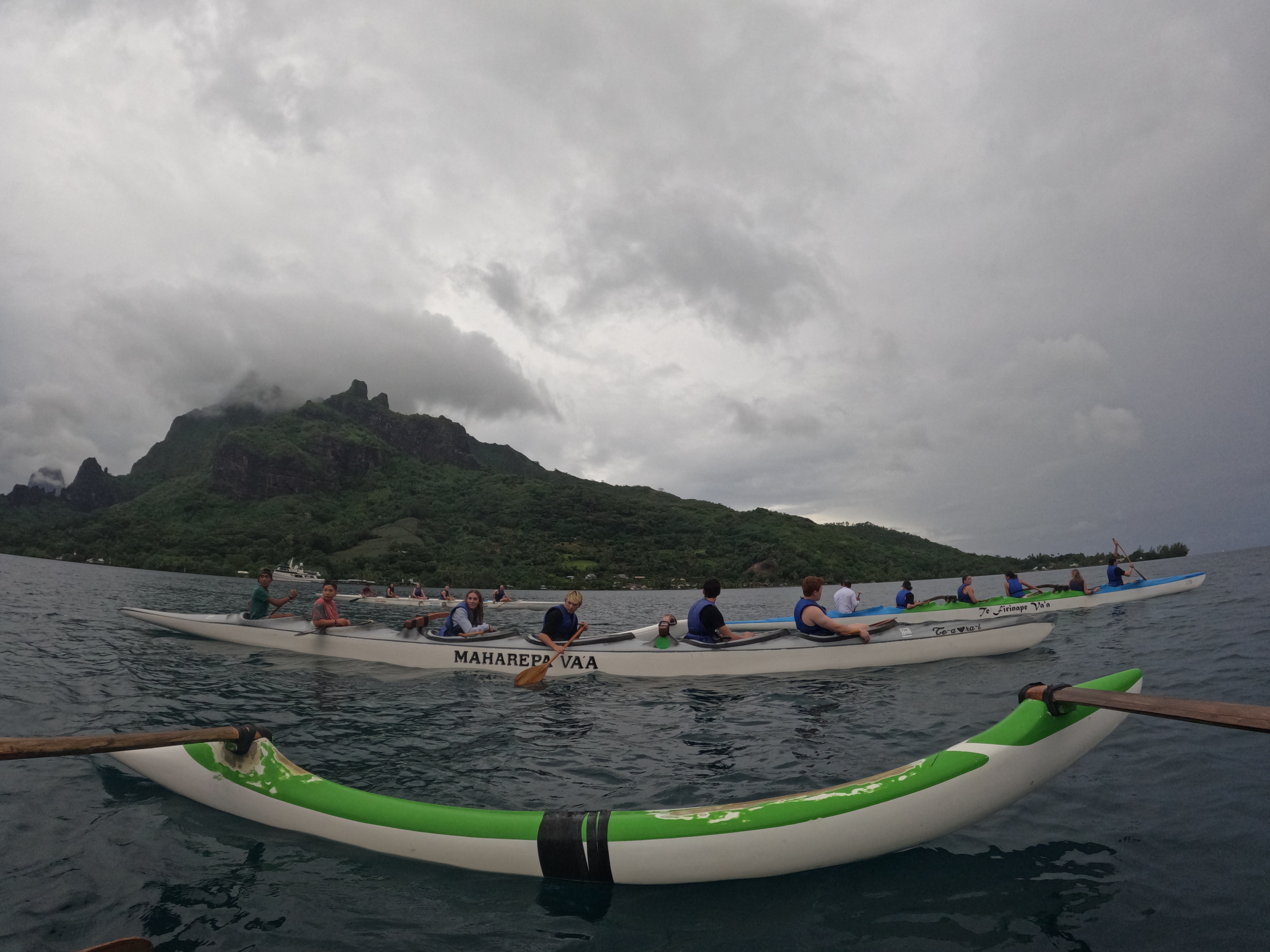 2022 Tahiti Taravao HXP - Day 2 (Arrival in Tahiti!, Narii & Escuela Teach us a Tahitian Dance, Ferry to Mo'orea / Moorea, Hiking, 18 in Small Truck, Va'a Canoes, Crepes)
